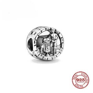 Pandora Sterling Silver 925 Star Wars C3P0 R2D2 Bracelet Charm